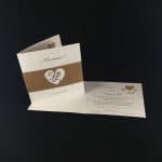 1817 INVITACIÓN DE BODA TROQUELADA CORAZÓN