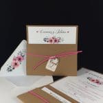 1823 INVITACIÓN BODAS  ARIADNA FLORES MODERNA