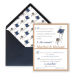 2010001 INVITACIÓN  BODA MODERNAS TROQUELADA