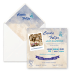 2002006 TARJETA DE BODA ECONÓMICA CON FOTO