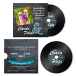 2007005 Invitación de Boda disco de vinilo