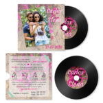 2007008 Invitación de Boda disco de vinilo