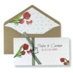 2009003 INVITACIÓN DE BODA FLORAL MODERNA