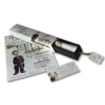 2014007 Invitación de boda  pergamino con estuche